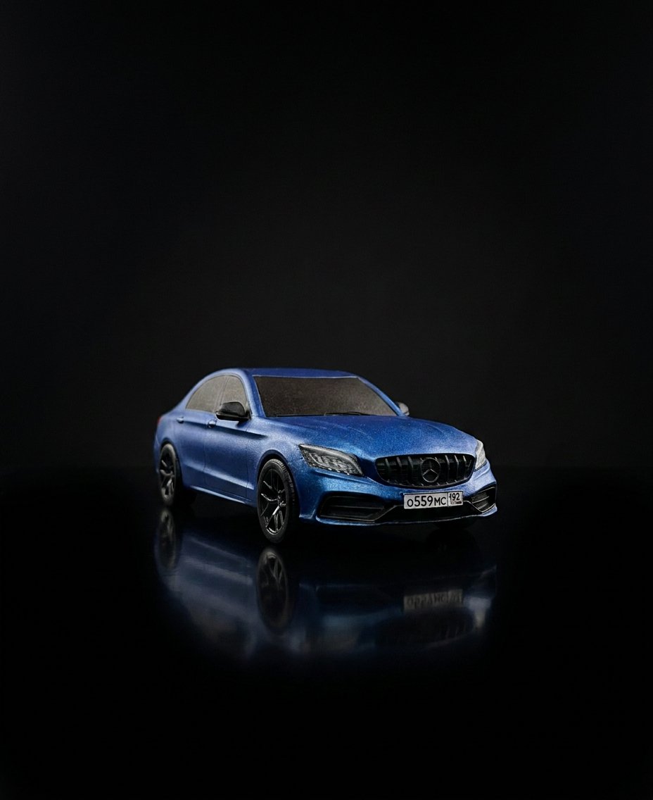 Модель Mercedes-AMG C63 по фотографиям заказчика